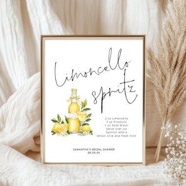 Limoncello Spritz Recipe Lemon  Poster