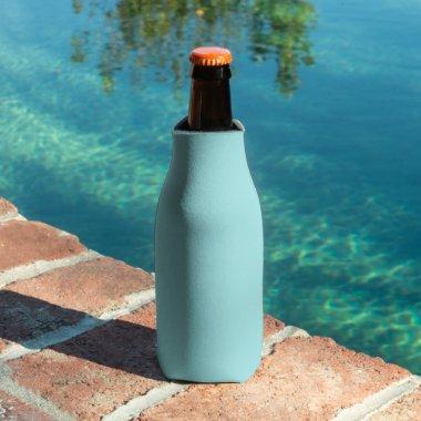 Limpet Shell Blue Green Spring Season Solid Color Bottle Cooler