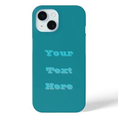 Limpet Shell Blue Green Spring Season Solid Color iPhone 15 Case