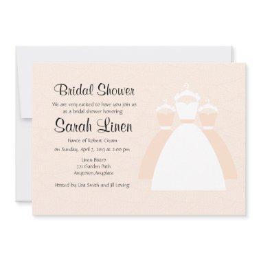Linen Cream Custom  Invites