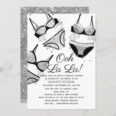 Lingerie Bridal Shower Panty Bachelorette Party Invitations