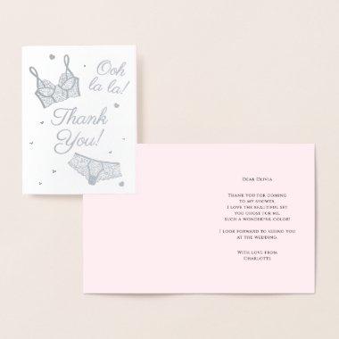 Lingerie Party  Panty Party Thank You Foil