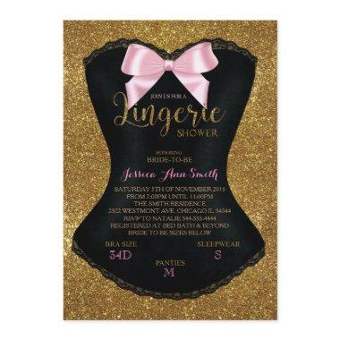 Lingerie shower bachelorette  gold