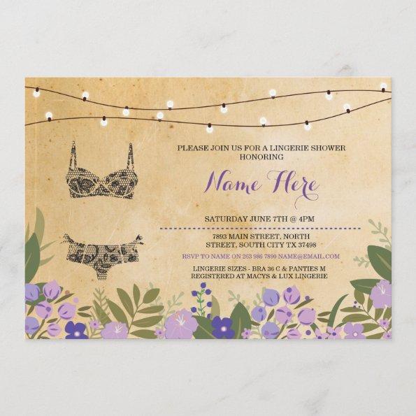 Lingerie Shower Bridal Bachelorette Party Invite