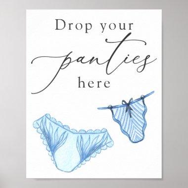 Lingerie Shower Drop Your Panties Here Sign