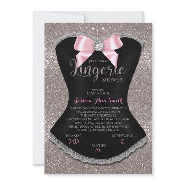 Lingerie shower  silver back