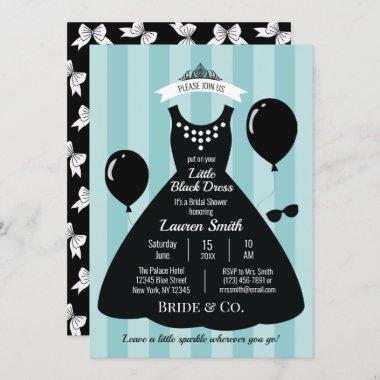 Little Black Dress Bridal Shower Invitations