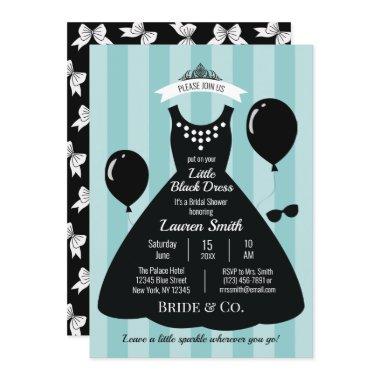 Little Black Dress Bridal Shower Invitations