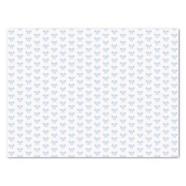 Little Blue Bow Baby Shower Boy Birthday Tissue Paper