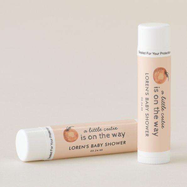 Little Cutie Is On The Way Baby Shower Favors Lip Balm