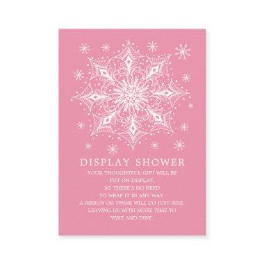 Little Snowflake Winter Baby Shower Display Shower Enclosure Invitations