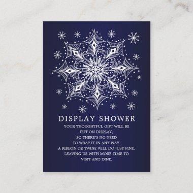 Little Snowflake Winter Baby Shower Display Shower Enclosure Invitations
