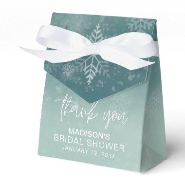 Little Snowflakes  Thank You Favor Boxes