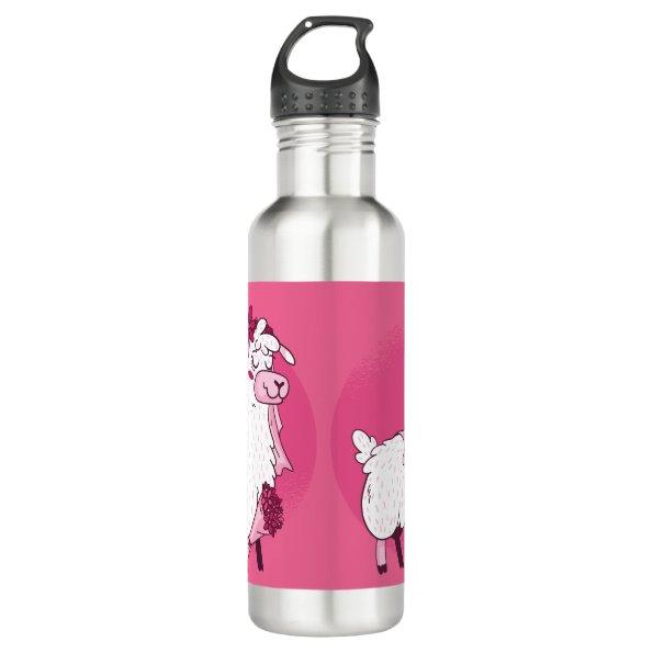 Llama Bride Stainless Steel Water Bottle