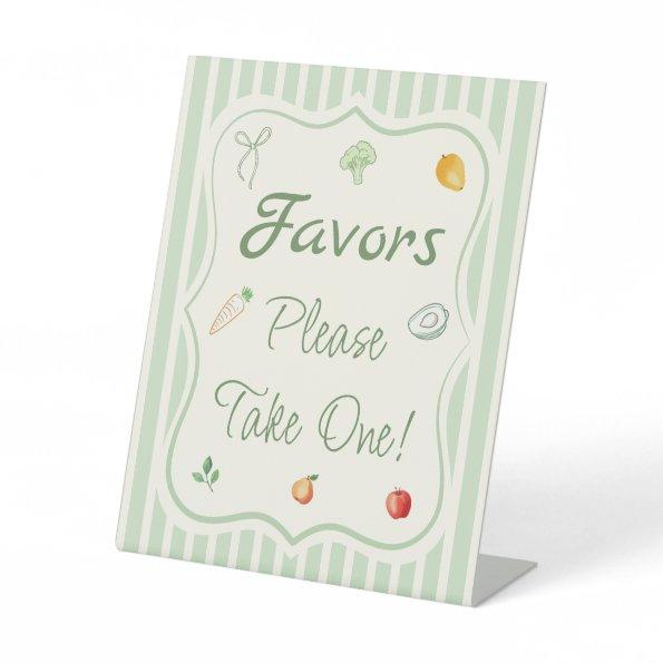 Locally Ground Baby Shower Party Favor Pedestal Sign