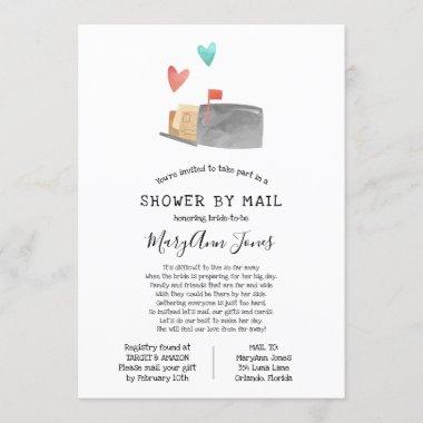 Long Distance Bridal Shower by Mail Invitations