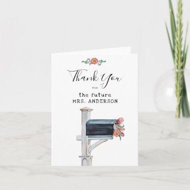 Long Distance Bridal Shower Thank You Invitations