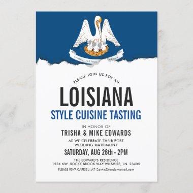 Louisiana Themed Cuisine | Party Flag Invite