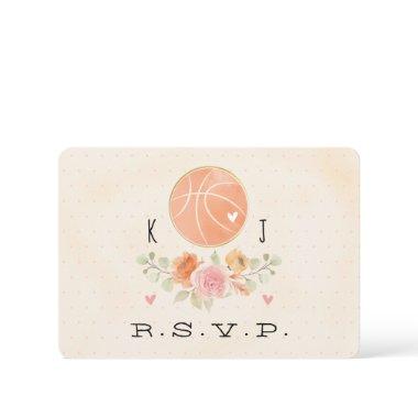 Love and Basketball Wedding RSVP Card