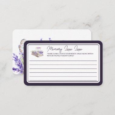Love and Lavender | Memory Lane Message Enclosure Invitations
