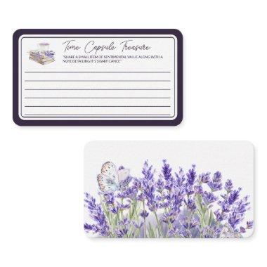 Love and Lavender | Time Capsule Treasure Message Enclosure Invitations