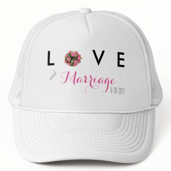Love and Marriage Dated Wedding Hat