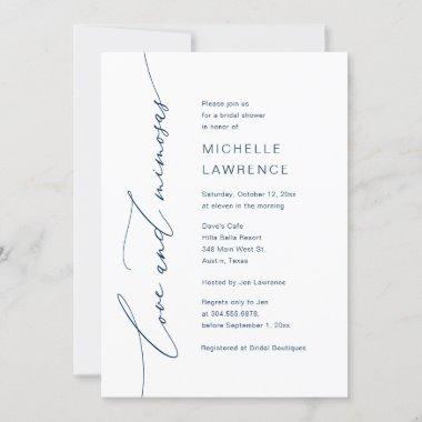 Love and Mimosas, Bridal Shower Party Celebration Invitations