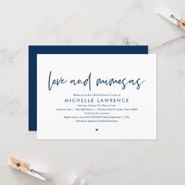 Love and Mimosas, Modern Casual Bridal Shower Invi Invitations