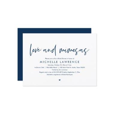 Love and Mimosas, Modern Casual Bridal Shower Invi Invitations