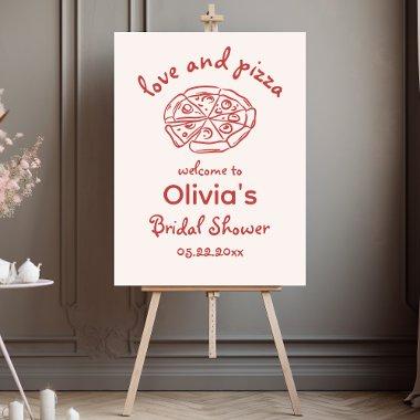 Love and Pizza Whimsical  Foam Board