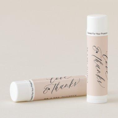 Love and thanks name personalized party favor lip lip balm