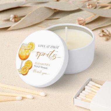 Love at First Spritz  Custom Mini Candle Favors