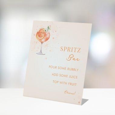 Love at First Spritz  Mimosa Bar Pedestal Sign