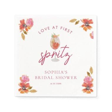 Love at First Spritz Bridal Shower Napkins