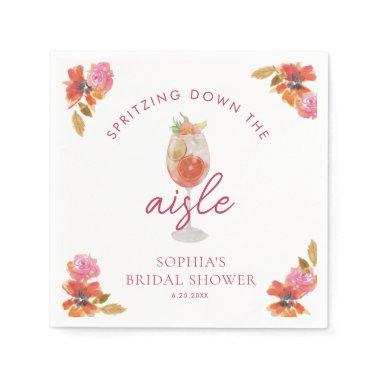 Love at First Spritz Bridal Shower Napkins