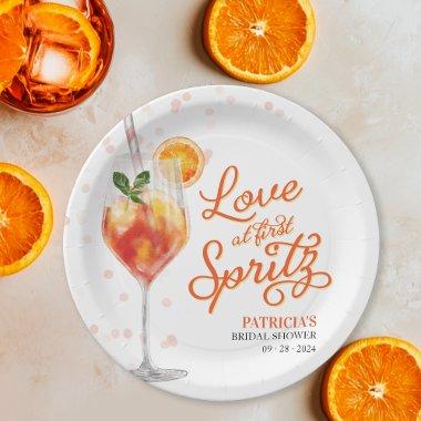 Love at First Spritz  Paper Plates