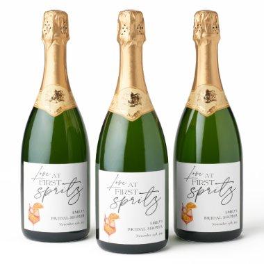 Love at First Spritz  Sparkling Wine Label