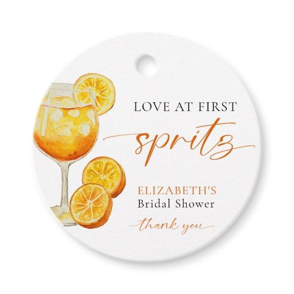 Love at First Spritz  Welcome Custom Favor Tags