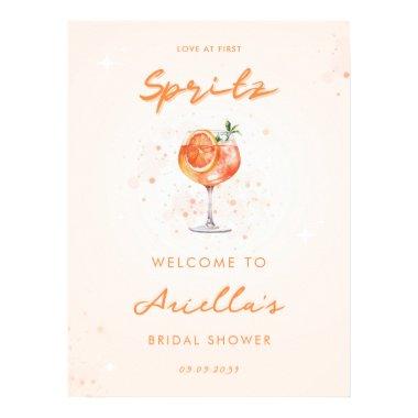 Love at First Spritz  Welcome Sign