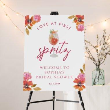 Love at First Spritz Bridal Shower Welcome Sign