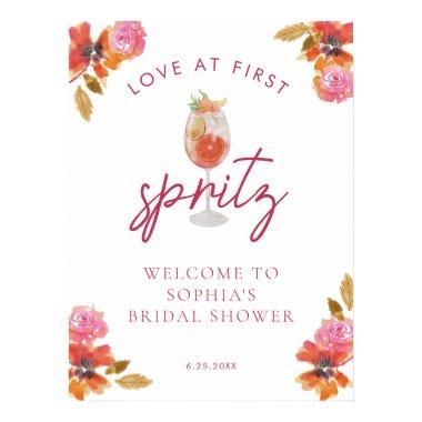 Love at First Spritz  Welcome Sign
