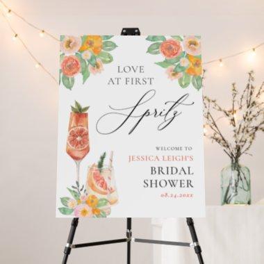 Love at First Spritz Bright Cocktail Bridal Shower Foam Board