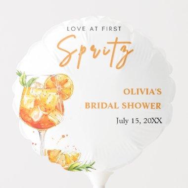 Love at First Spritz Cocktail Orange  Balloon