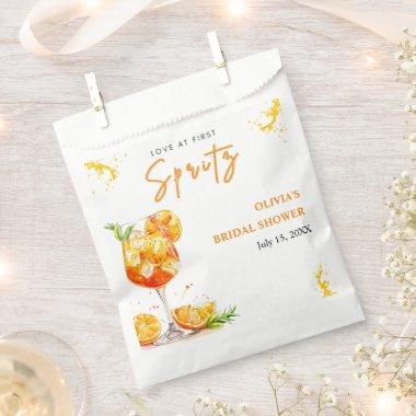 Love at First Spritz Cocktail Orange  Favor Bag