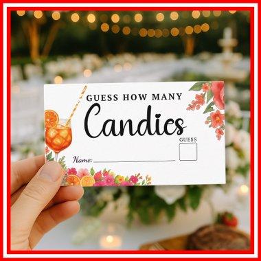 Love at First Spritz Guess How Many Candies Bridal Enclosure
