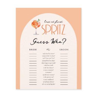 Love at First Spritz Guess Who  Game