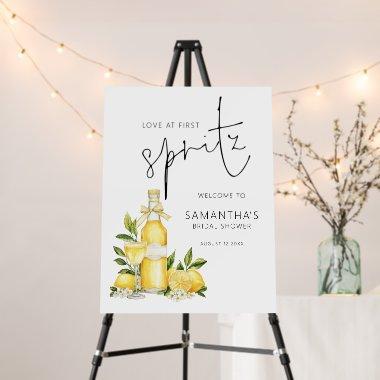 Love at First Spritz Lemon Welcome  Foam Board