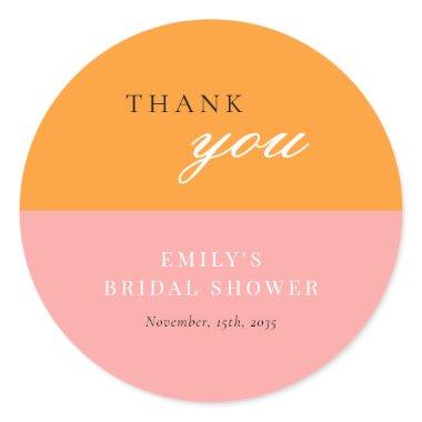 Love at First Spritz Modern  Classic Round Sticker