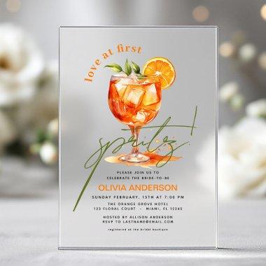 Love at First Spritz Orange  Acrylic