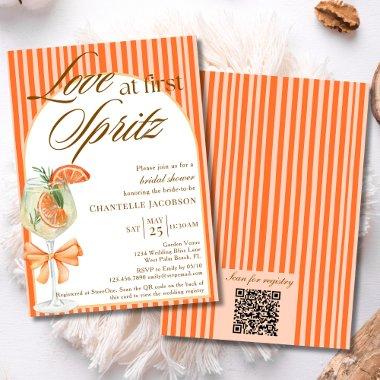 Love At First Spritz QR Code Orange